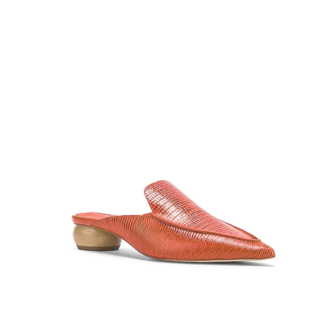 Jeffrey Campbell Vionit Mule Orange Lizard